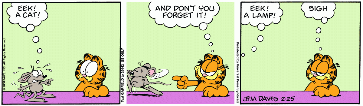 Garfield, February 25, 2008