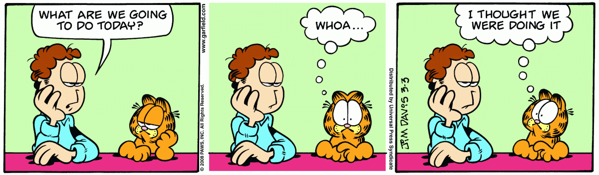 Garfield, March 3, 2008