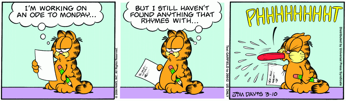 Garfield, March 10, 2008