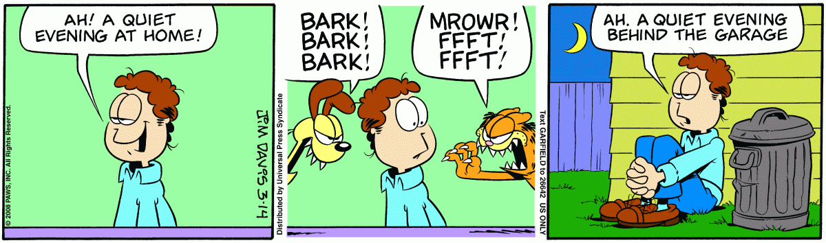 Garfield, March 14, 2008