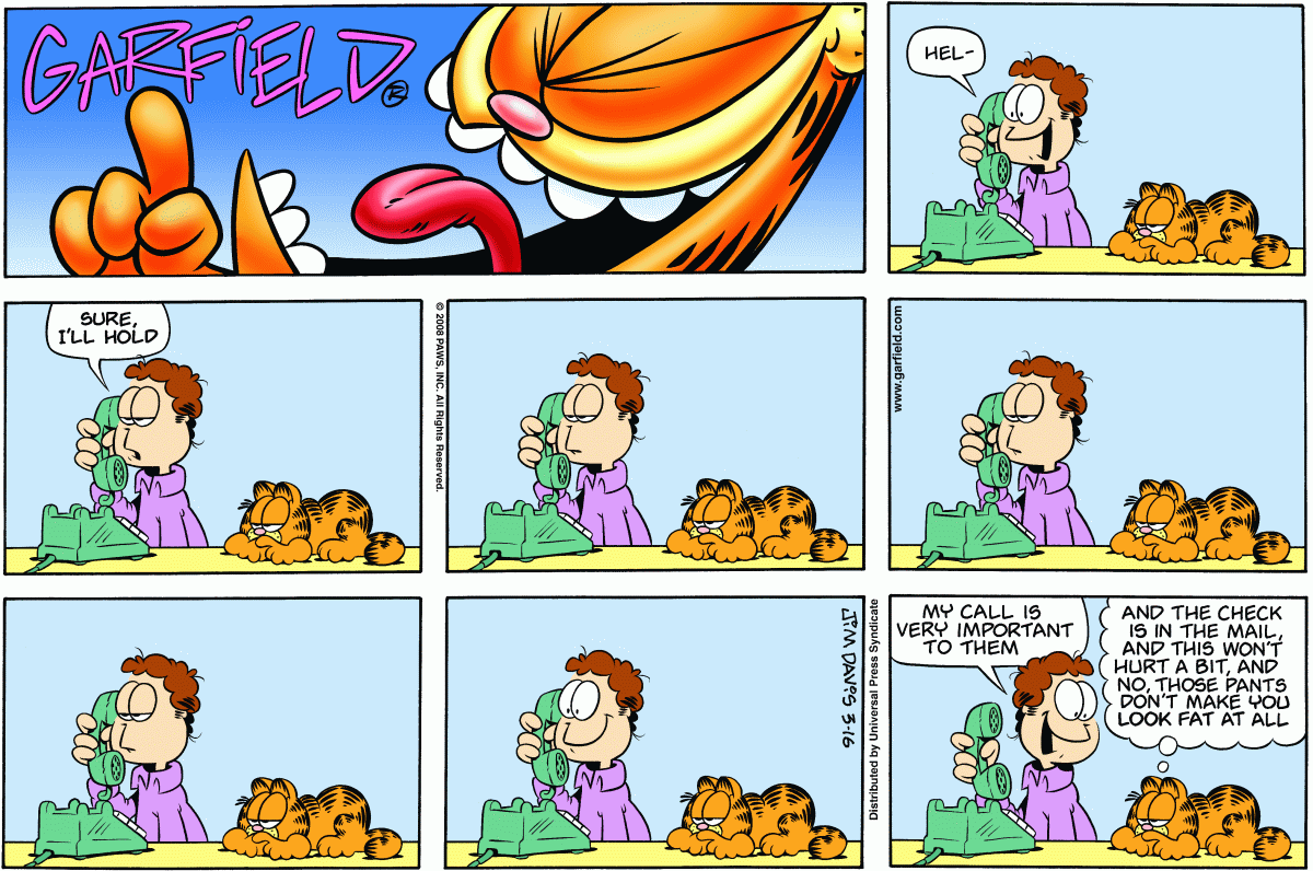 Garfield, March 16, 2008