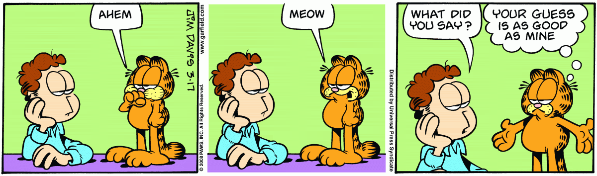 Garfield, March 17, 2008