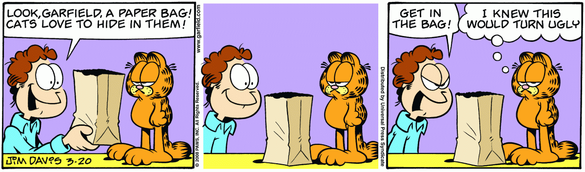 Garfield, March 20, 2008