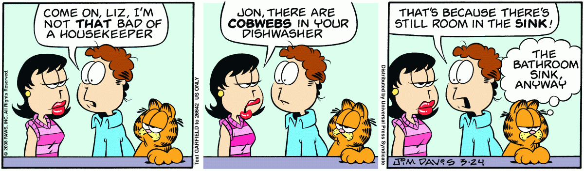 Garfield, March 24, 2008