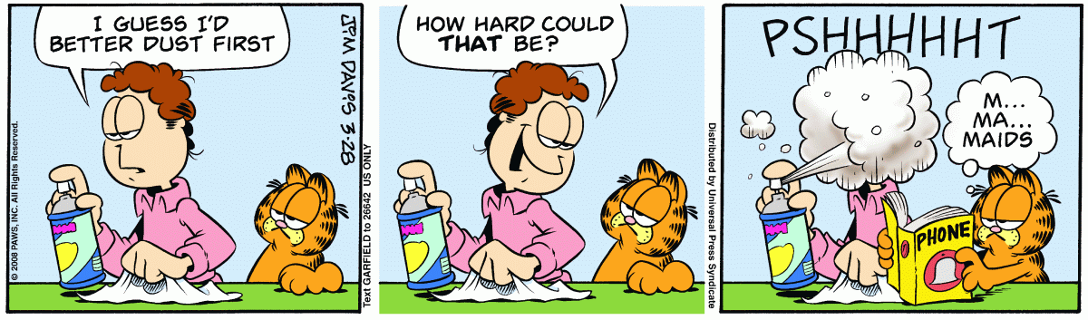 Garfield, March 28, 2008