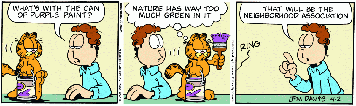 Garfield, April 2, 2008
