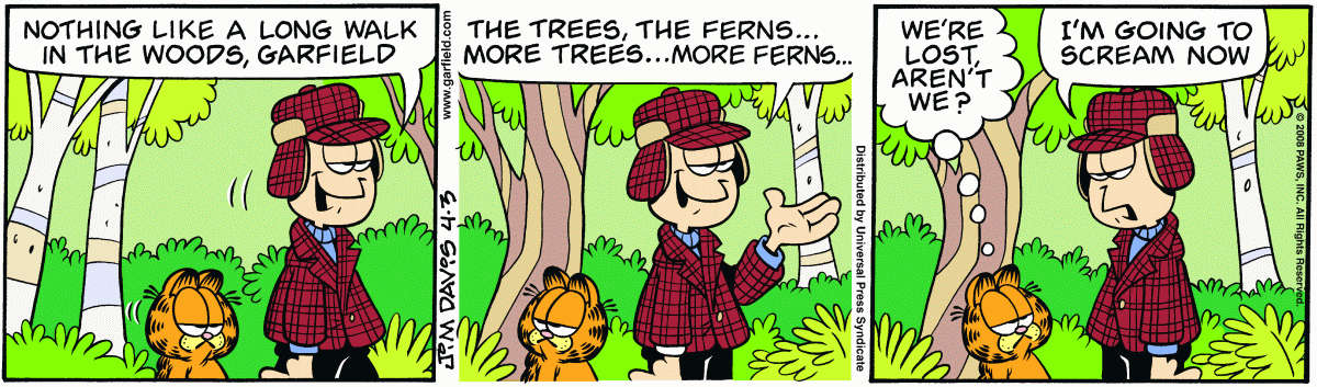 Garfield, April 3, 2008