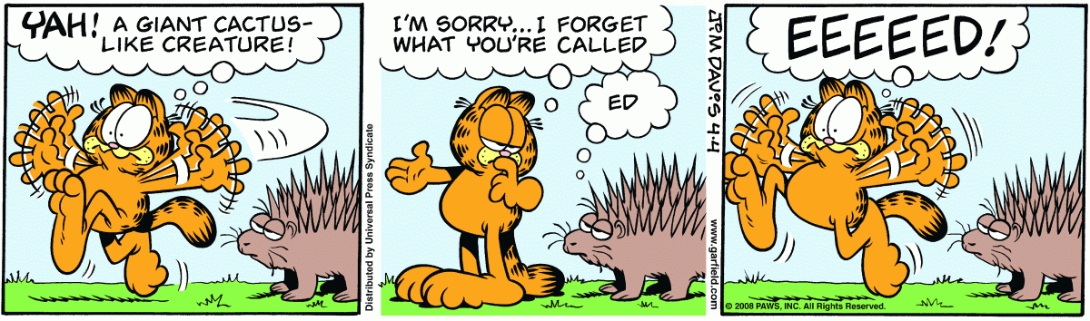 Garfield, April 4, 2008
