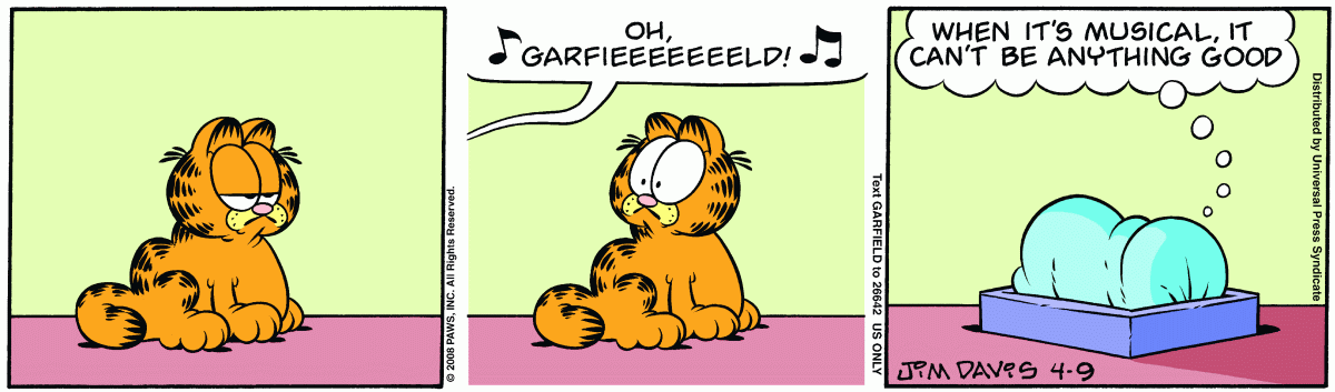 Garfield, April 9, 2008