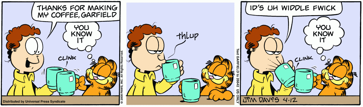 Garfield, April 12, 2008