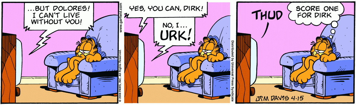 Garfield, April 15, 2008