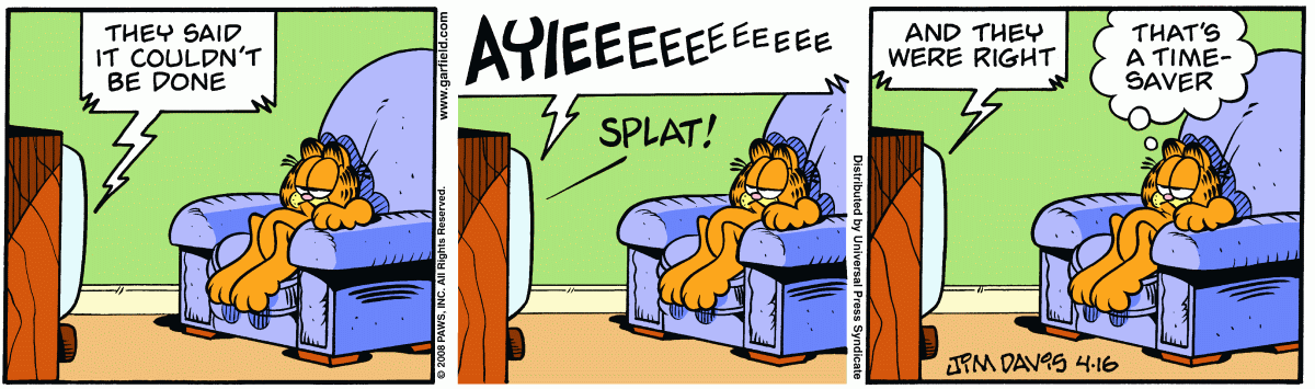 Garfield, April 16, 2008