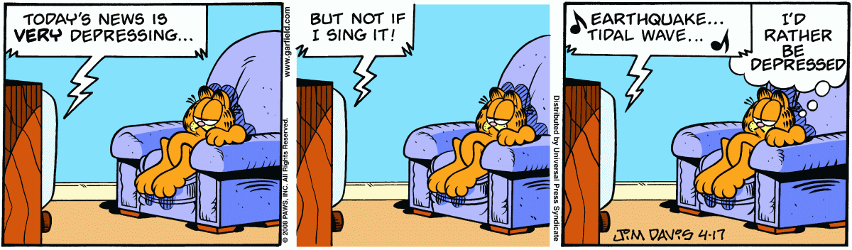 Garfield, April 17, 2008