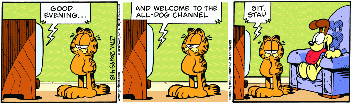 Garfield, April 18, 2008