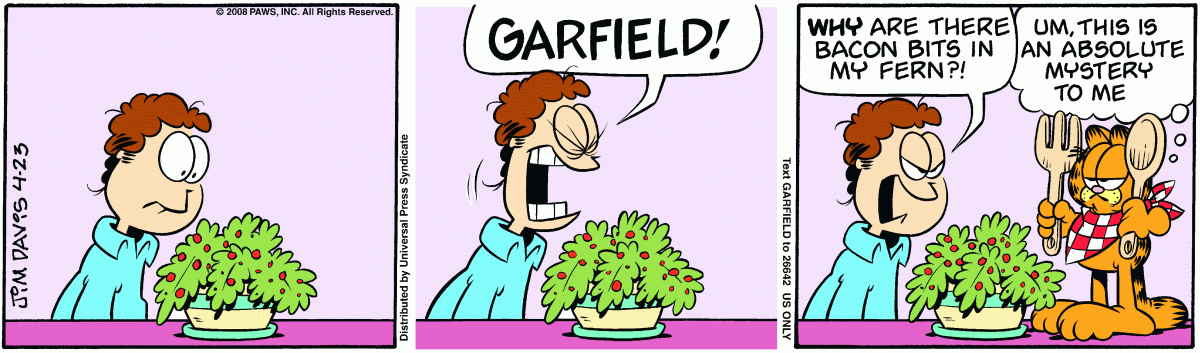 Garfield, April 23, 2008