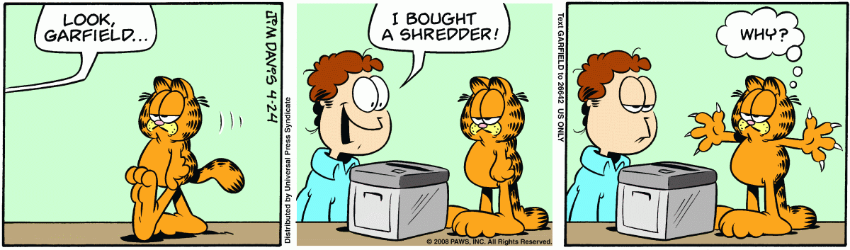 Garfield, April 24, 2008