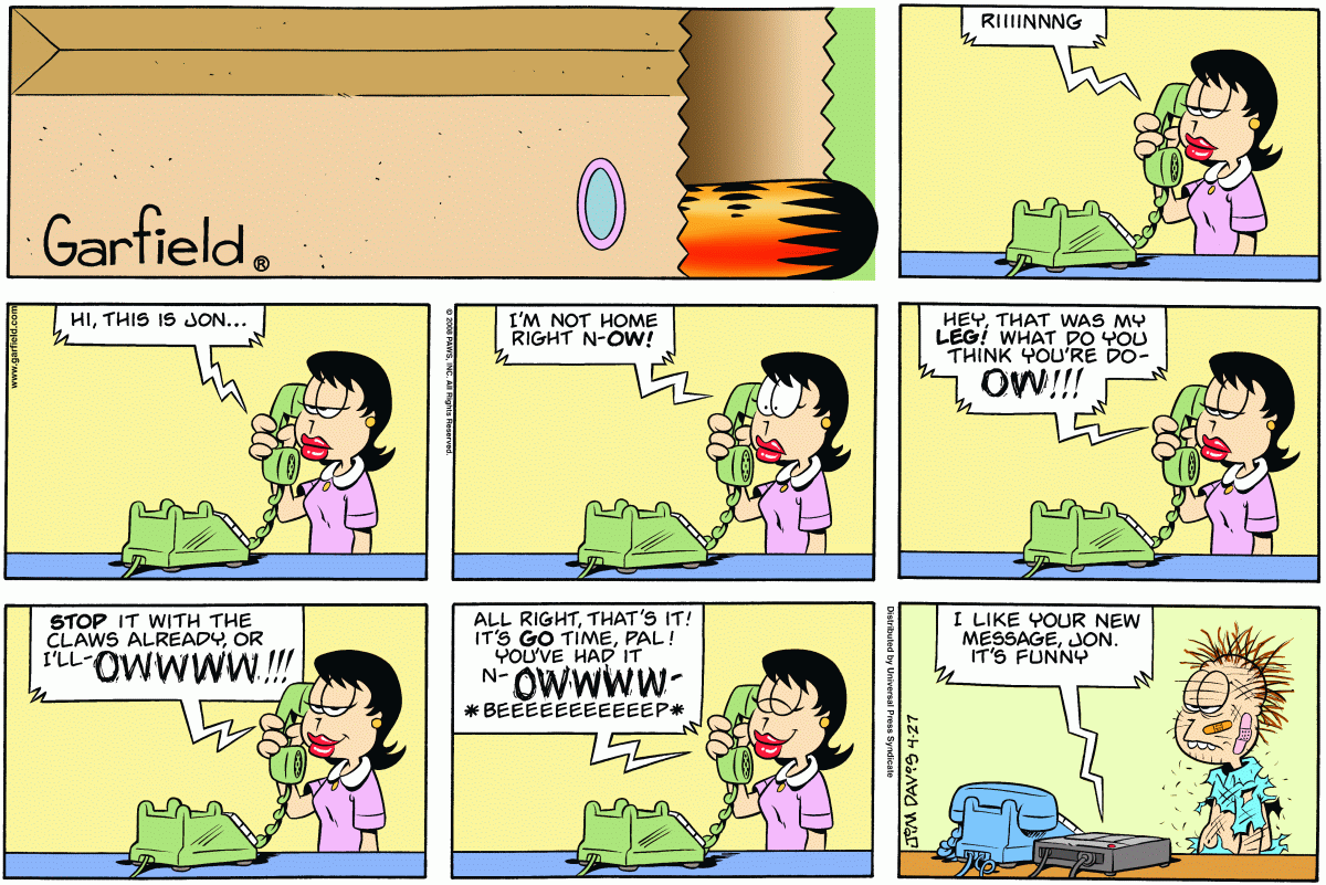 Garfield, April 27, 2008