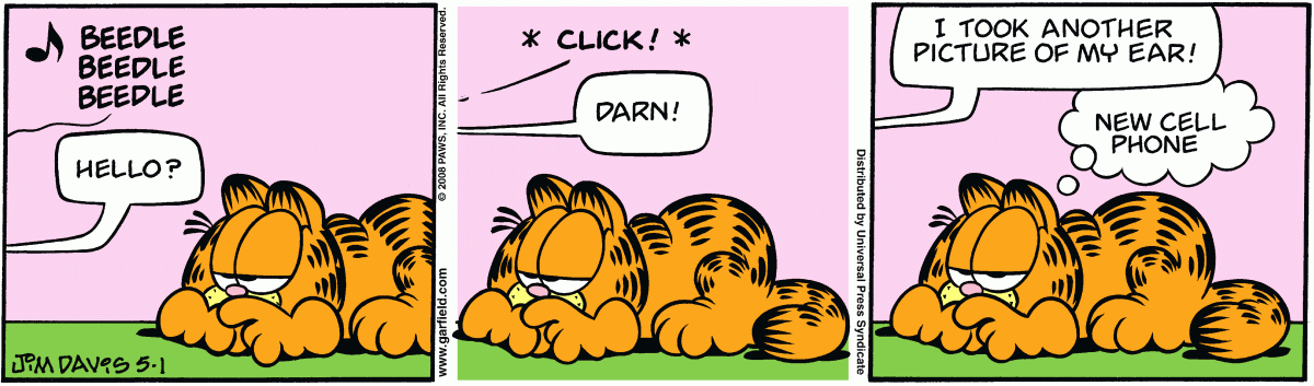 Garfield, May 1, 2008