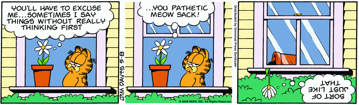 Garfield, May 8, 2008