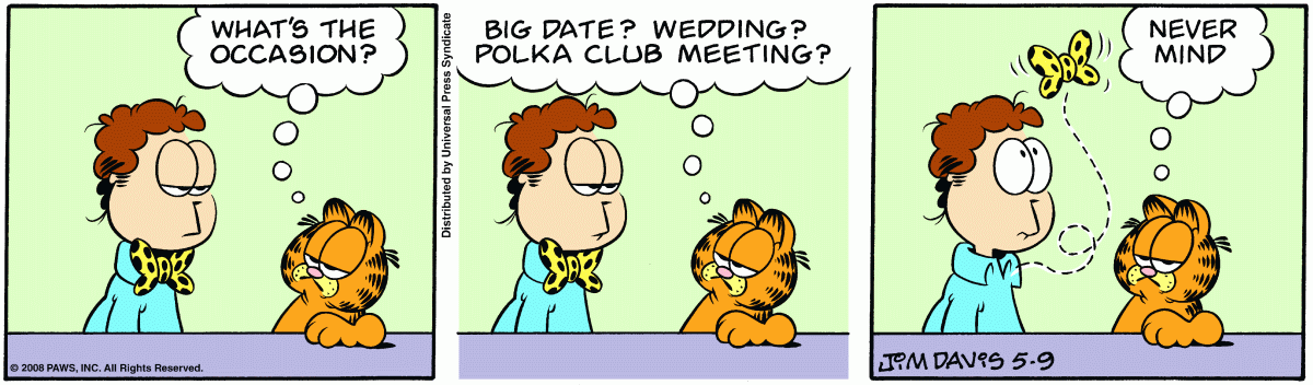 Garfield, May 9, 2008