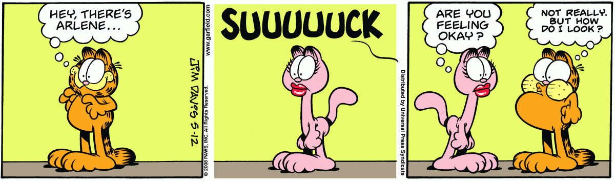 Garfield, May 12, 2008