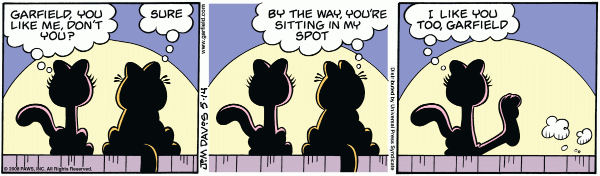 Garfield, May 14, 2008