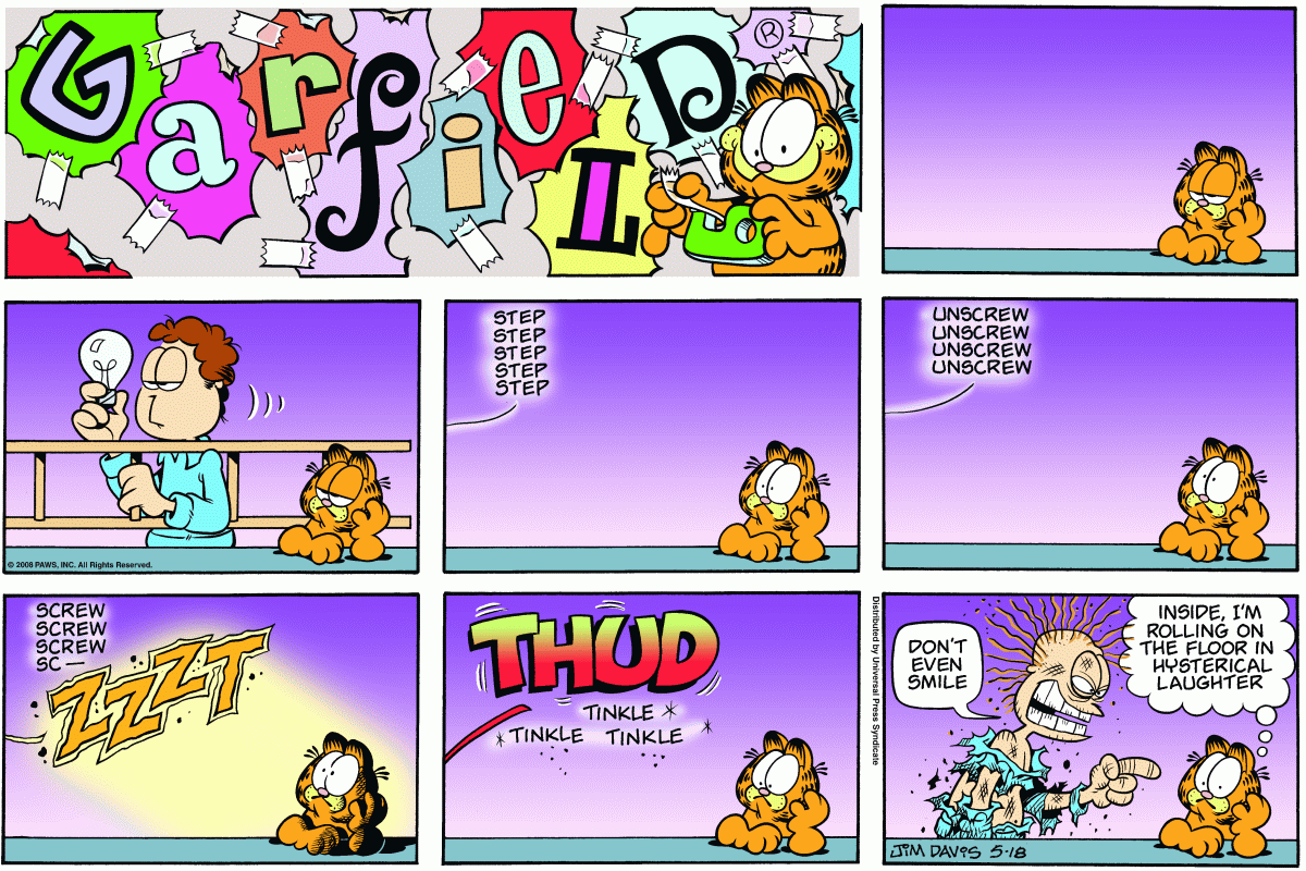 Garfield, May 18, 2008