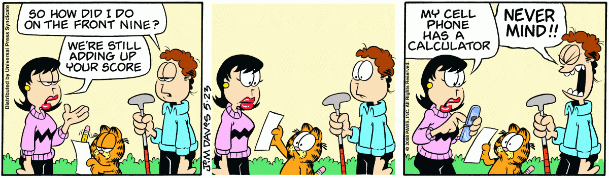 Garfield, May 23, 2008