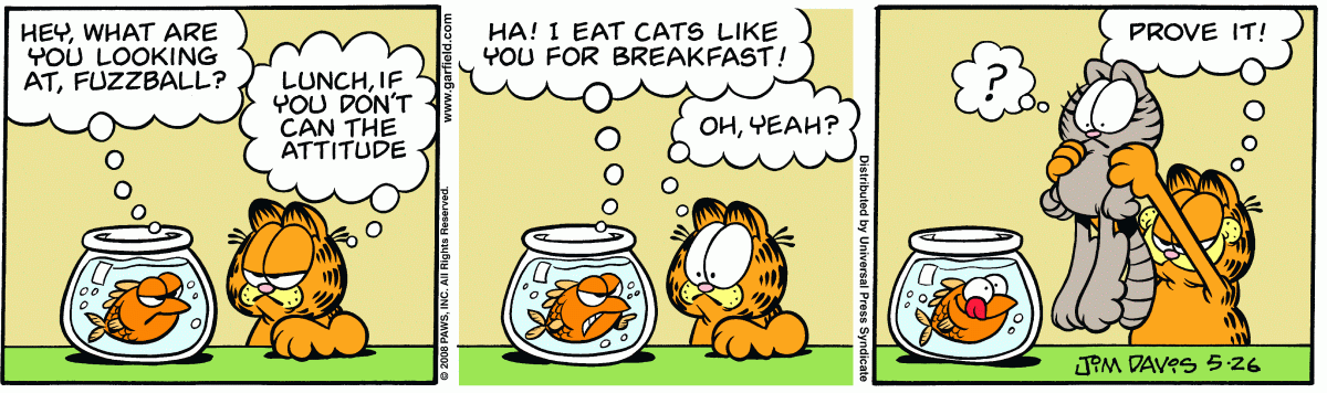 Garfield, May 26, 2008