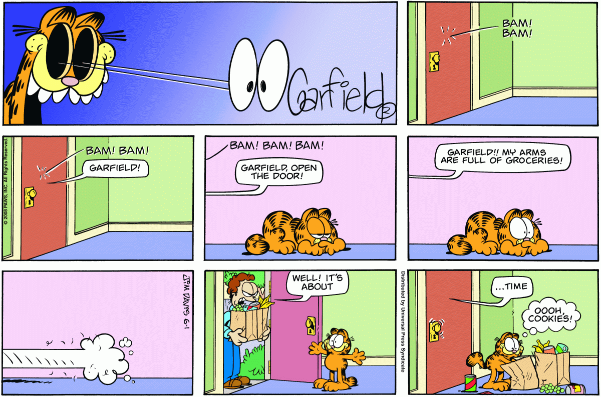 Garfield, June 1, 2008