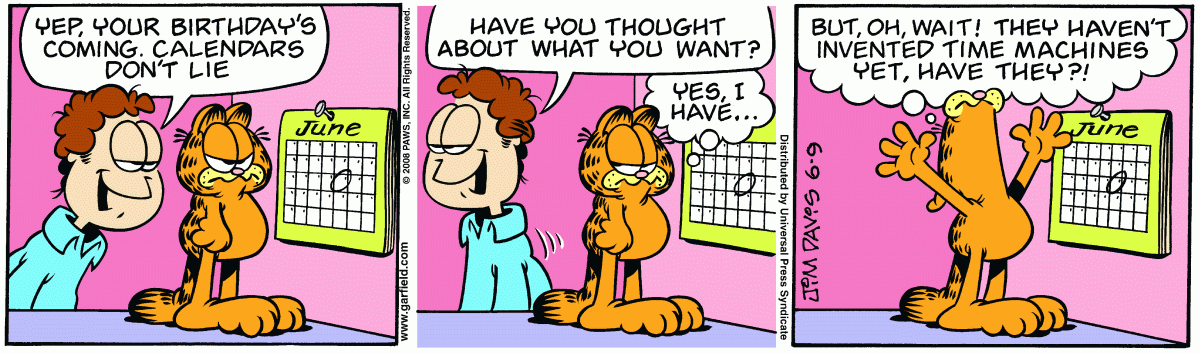 Garfield, June 9, 2008
