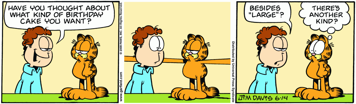 Garfield, June 14, 2008