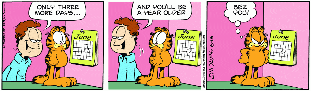 Garfield, June 16, 2008
