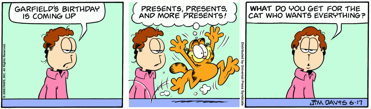 Garfield, June 17, 2008