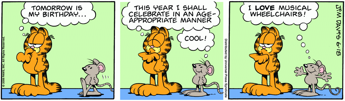 Garfield, June 18, 2008
