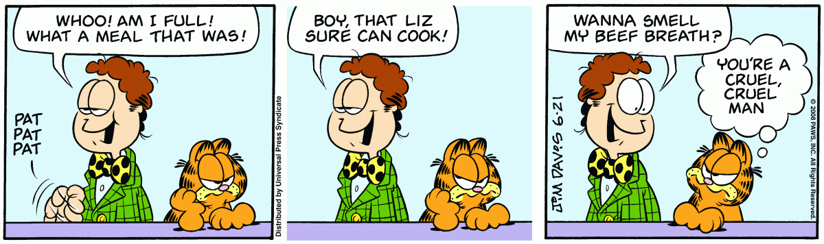 Garfield, June 21, 2008