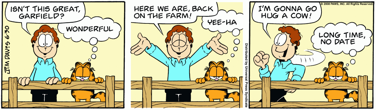 Garfield, June 30, 2008