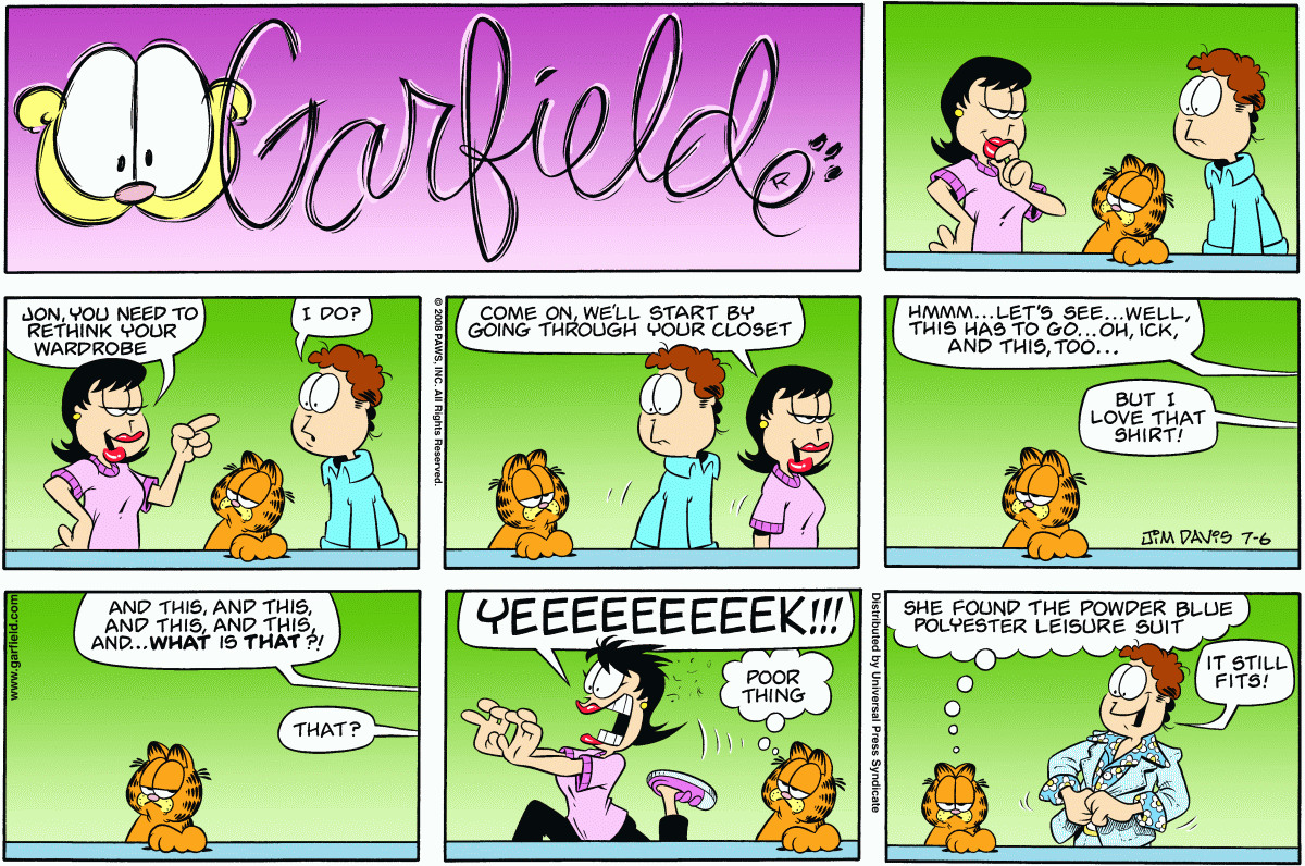 Garfield, July 6, 2008