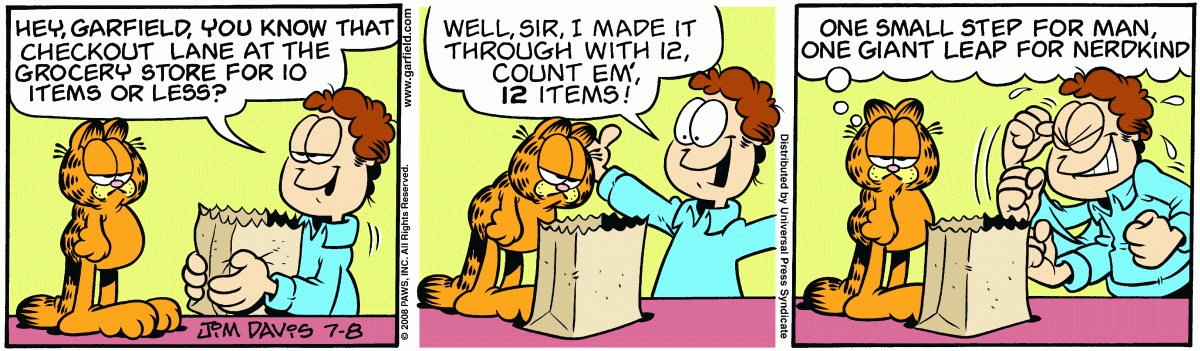 Garfield, July 8, 2008