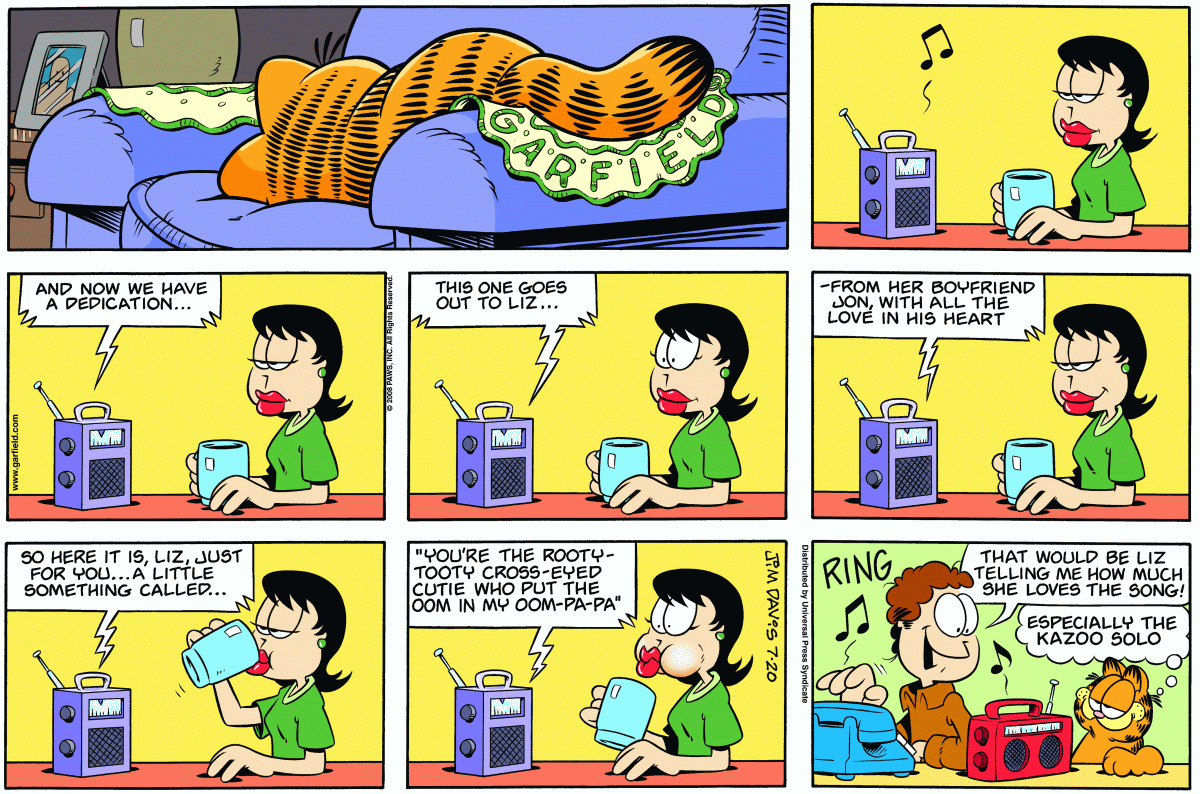Garfield, July 20, 2008