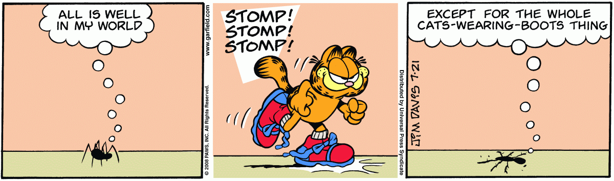 Garfield, July 21, 2008