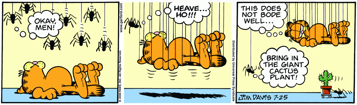 Garfield, July 25, 2008