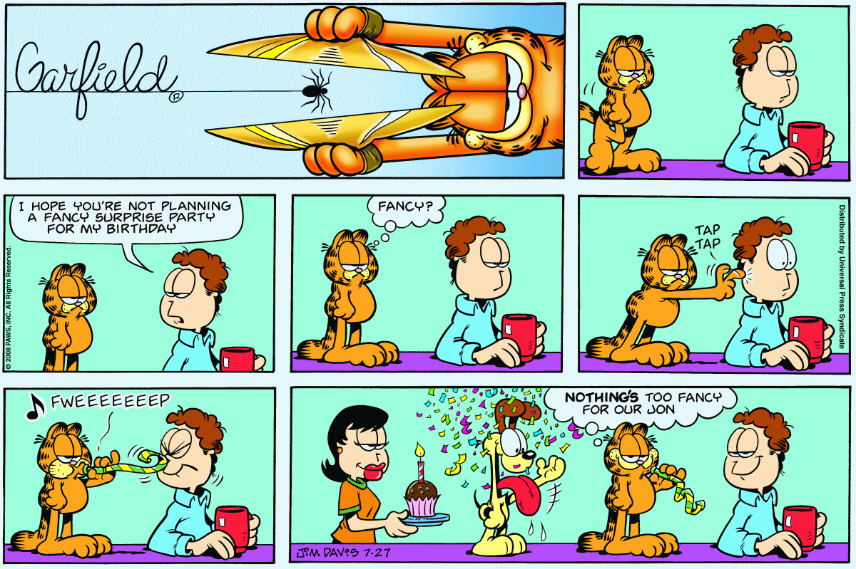 Garfield, July 27, 2008