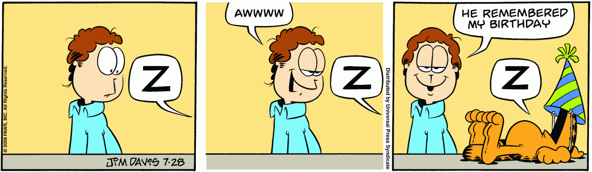 Garfield, July 28, 2008