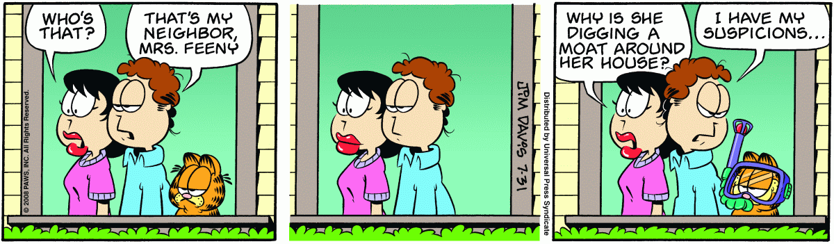 Garfield, July 31, 2008