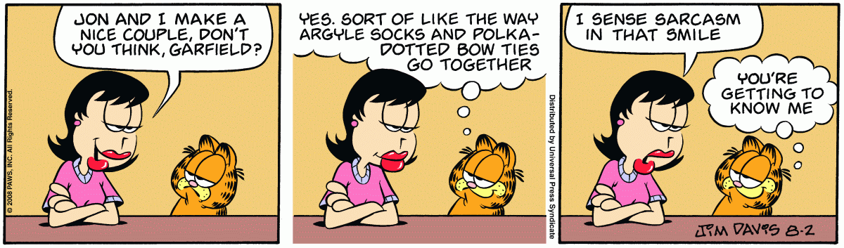 Garfield, August 2, 2008