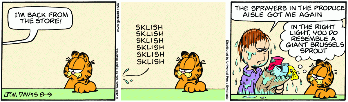 Garfield, August 9, 2008