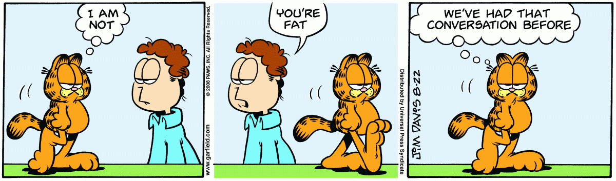 Garfield, August 22, 2008