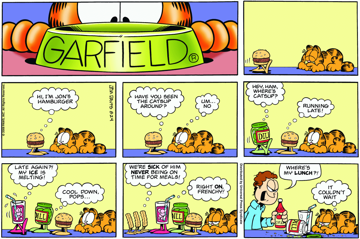 Garfield, August 24, 2008
