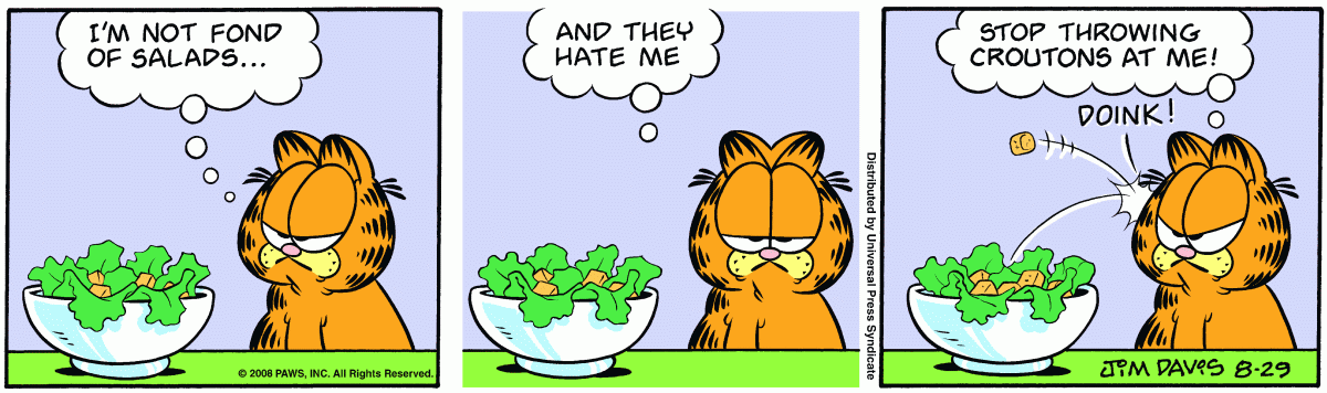 Garfield, August 29, 2008